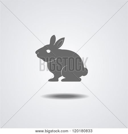 Bunny ,rabbit Flat Icon, Vector