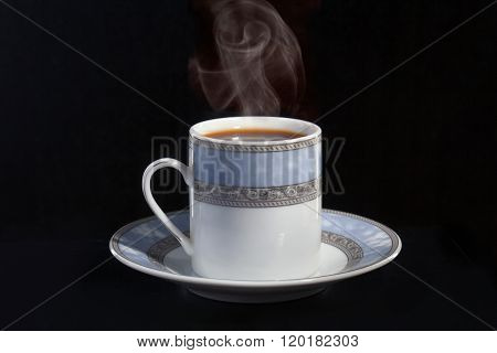 Cup Of Hot Black Coffee