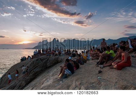 Sunset in Arpoador