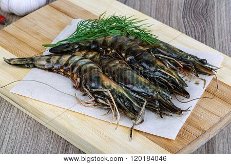 Raw Tiger Shrimps