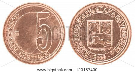 Venezuela Centimos Coin