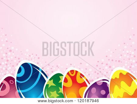 bright Easter eggs