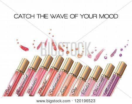 Lip gloss wave banner