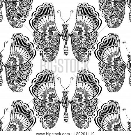 Stylized Brown Butterfly