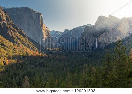 Sunrise At The Valley Of Yosemite