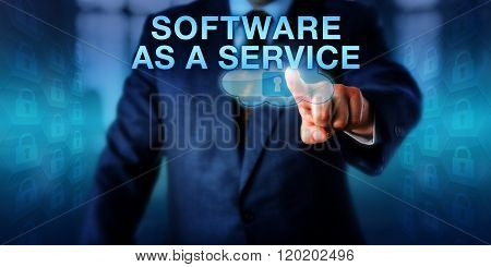 Corporate Client Touching Software As A Service
