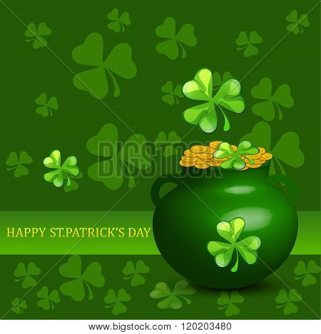 St.Patrick's Day background. Vector illustration