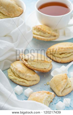 Small hand pies with cottage cheese filling