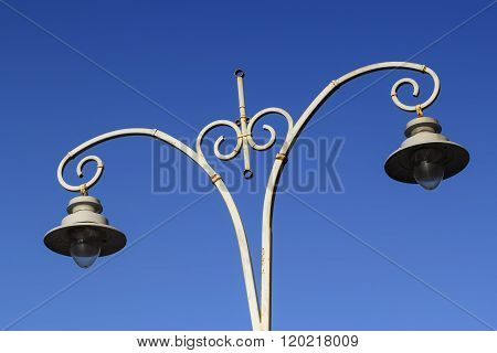 Old style street lantern in Kiev Ukraine