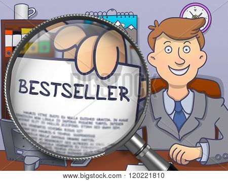 Bestseller through Lens. Doodle Concept.