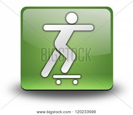 Icon, Button, Pictogram Skateboarding