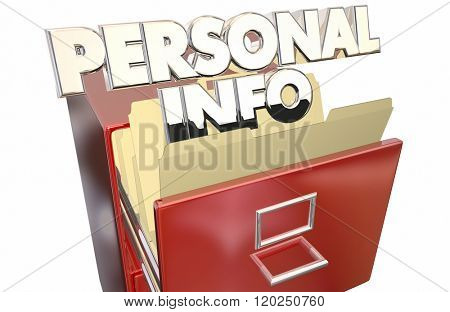 Personal Info File Folder Cabinet Sensitive Secret Private Data