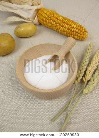Dextrose from maize, wheat or potatoes