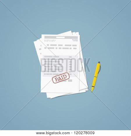 Paid Invoice Document