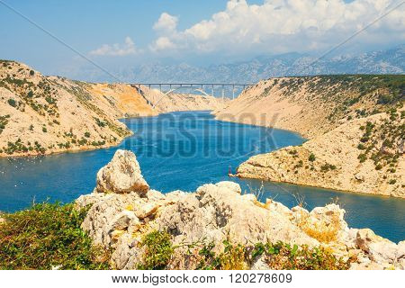 Beautiful View From The Maslenica Bridge, Croatia