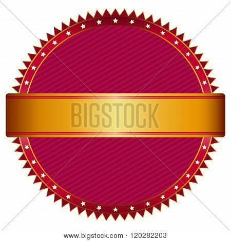 Red And Gold Seal.
