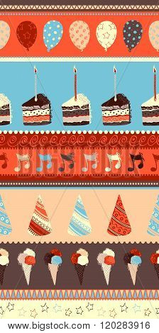 Birthday Seamless Pattern.