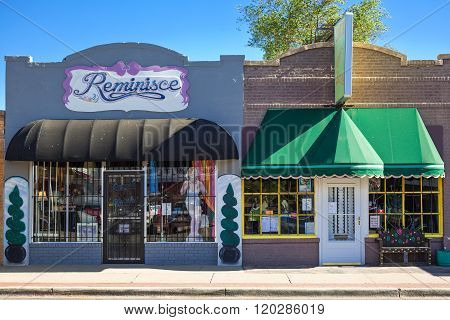 Amarillo, U.S.A. - May 21, 2011: Texas, vintage store on the Route 66.
