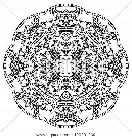 Mandala. Round Ornament