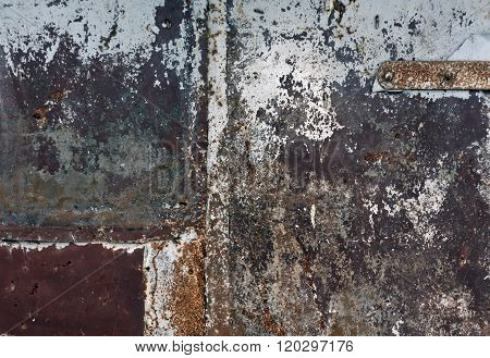 Color Weathered Metal Wall Texture.