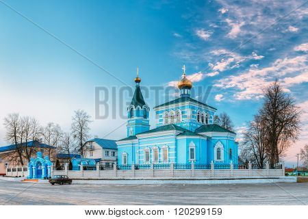St. John the Korma convent - church in Korma, Belarus. Famous Or