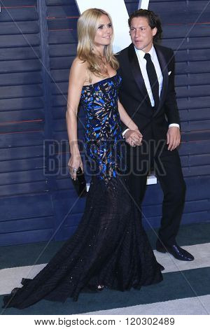 BEVERLY HILLS - FEB 28: Heidi Klum, Vito Schnabel at the 2016 Vanity Fair Oscar Party on February 28, 2016 in Beverly Hills, California