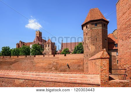 The Teutonic Knights Order Castle In Malbork, Poland