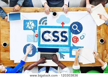 CSS Program Web Development Technology Concept