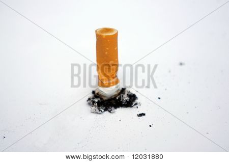 Close up of cigarette but