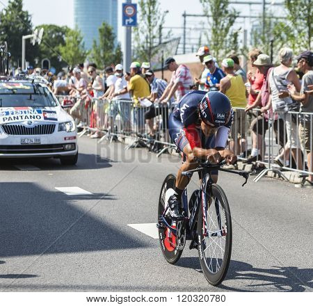 The Cyclist Jarlinson Pantano Gomez - Tour De France 2015