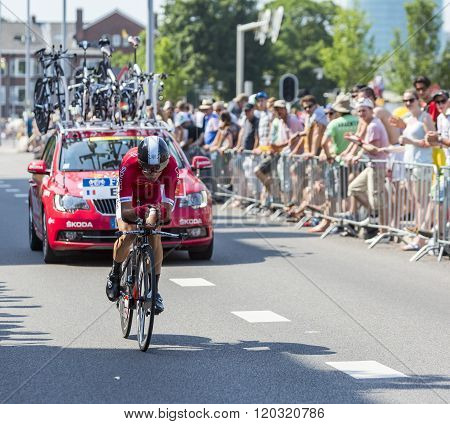 The Cyclist Nicolas Edet - Tour De France 2015