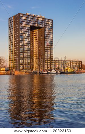 Apartment Building Tasman Tower In Groningen