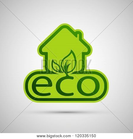Eco House Vector