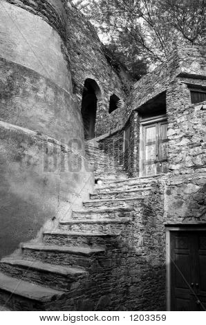 14. Yüzyılın Fort merdiven