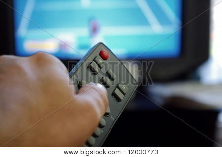 watching tv