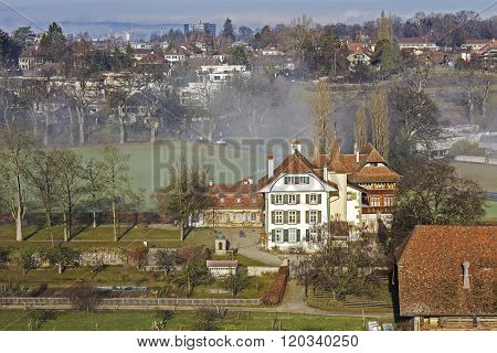 Aerial View Of The Wittigkofen Palace