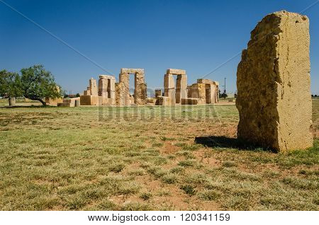 Stonehenge replica at the University of Texas in Odessa.