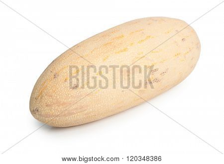 Whole melon isolated on white background