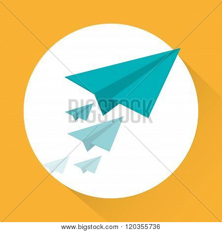 paperplane icon design