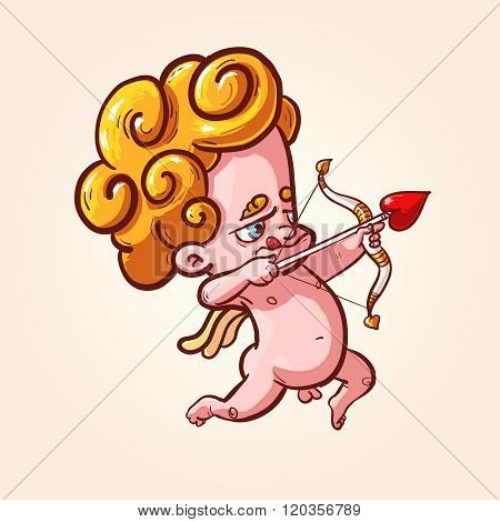 Funny Cupid aiming