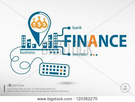Finance Concept For Application Development, Creative Process.