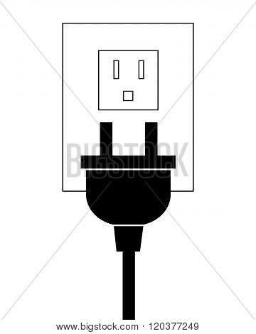 Vector Electrical Plug and Outlet