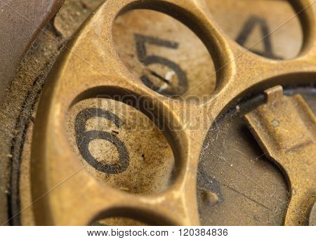 Close Up Of Vintage Phone Dial - 6