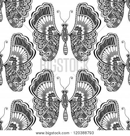 Stylized Brown Butterfly