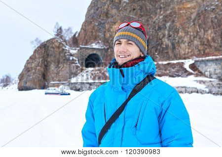 Tour transport hovercraft on Circum-Baikal Railway