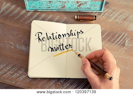 Handwritten Text Relationships Matter