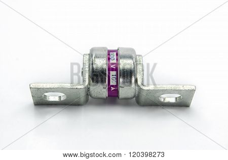 Fuse Of Electrical Protection Component On White Background.