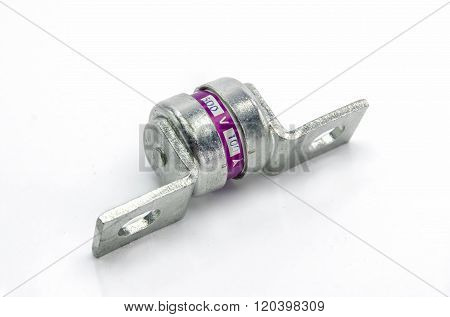 Fuse Of Electrical Protection Component On White Background.