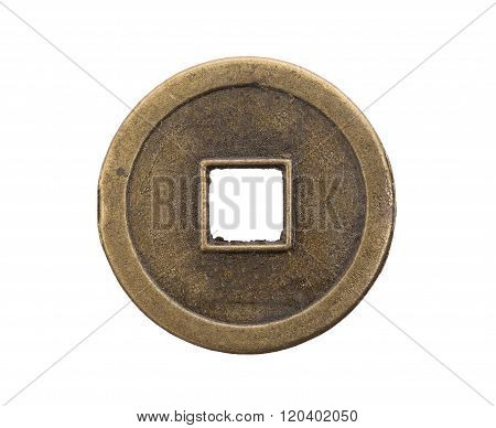 Metal Disc Or Coin With Hole