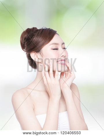 Woman Enjoy And Relax